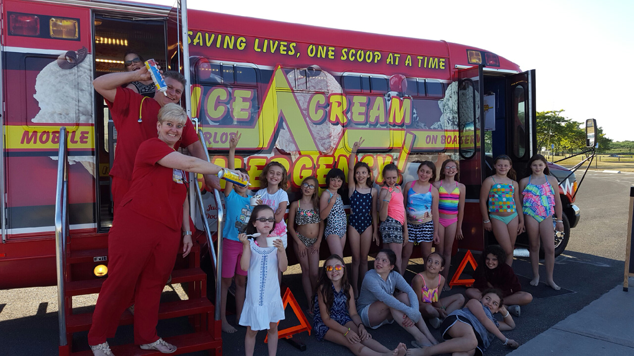 Corporate Family Ice Cream Bus