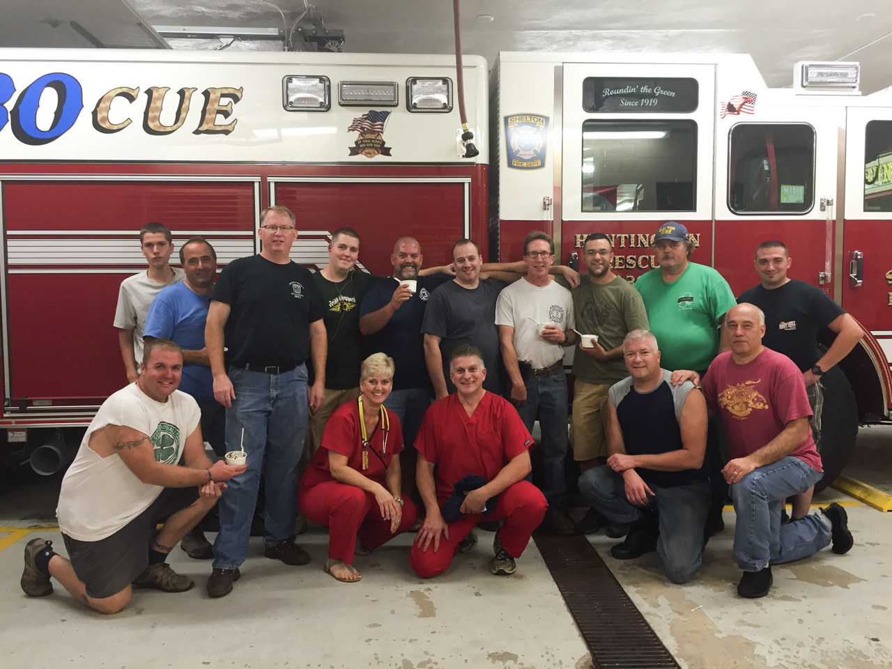 Fire Department Event with Ice Cream Emergency