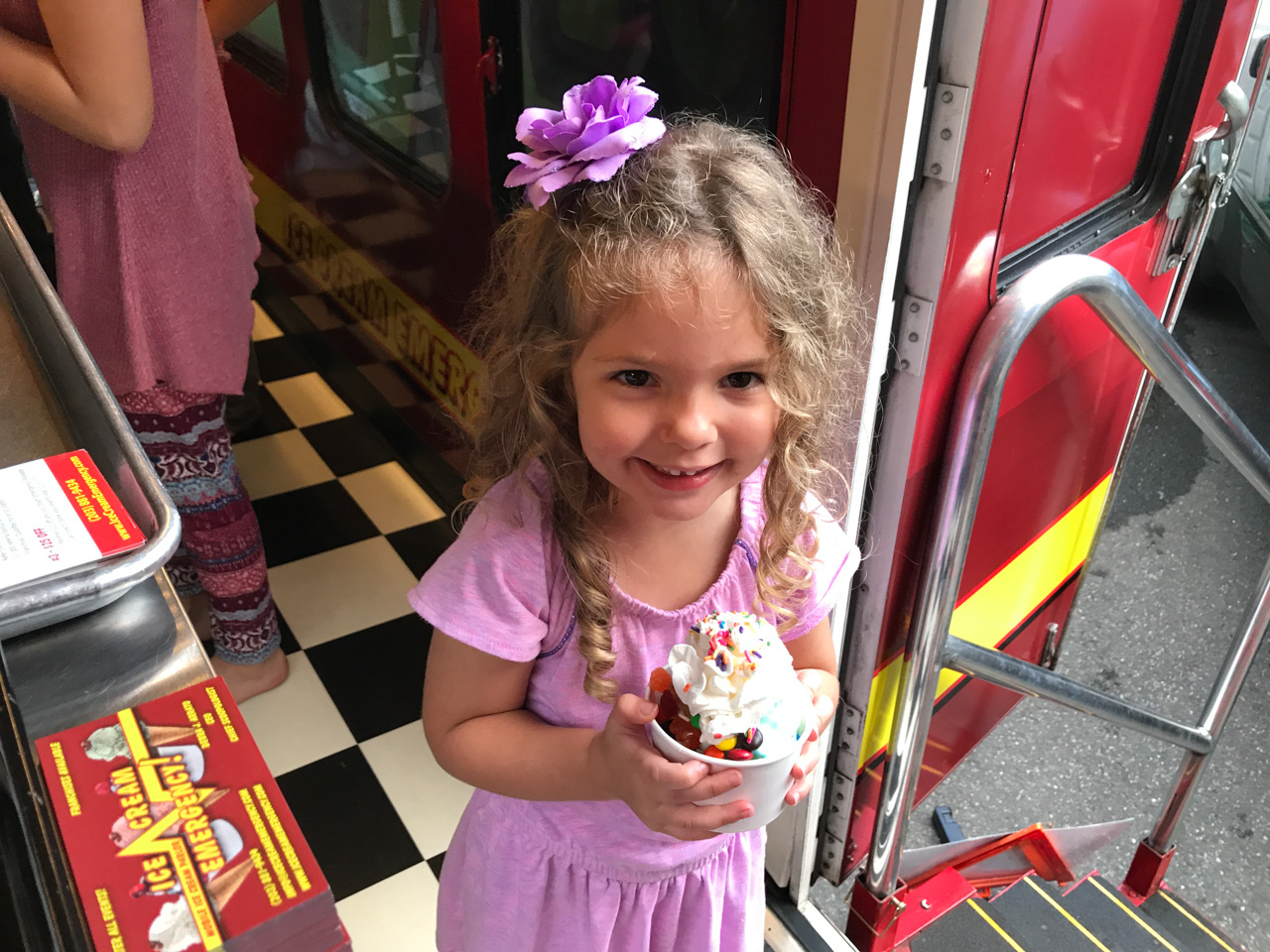 Girl Holding Ice Cream