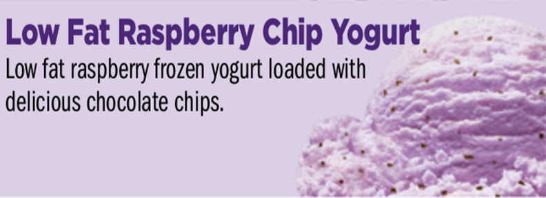Ice Cream Emergency Event Package Low Fat Raspberry Chip Yogurt - Ice ...