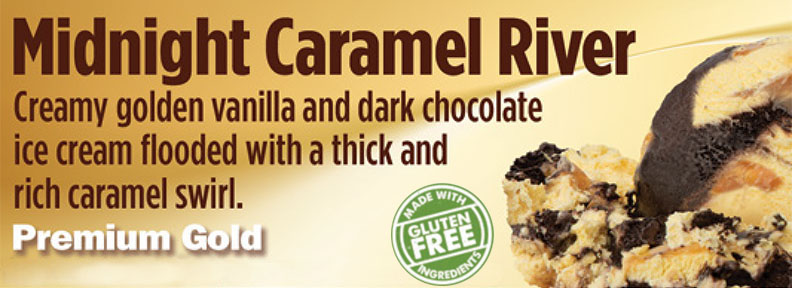 Midnight Caramel River Ice Cream Flavor