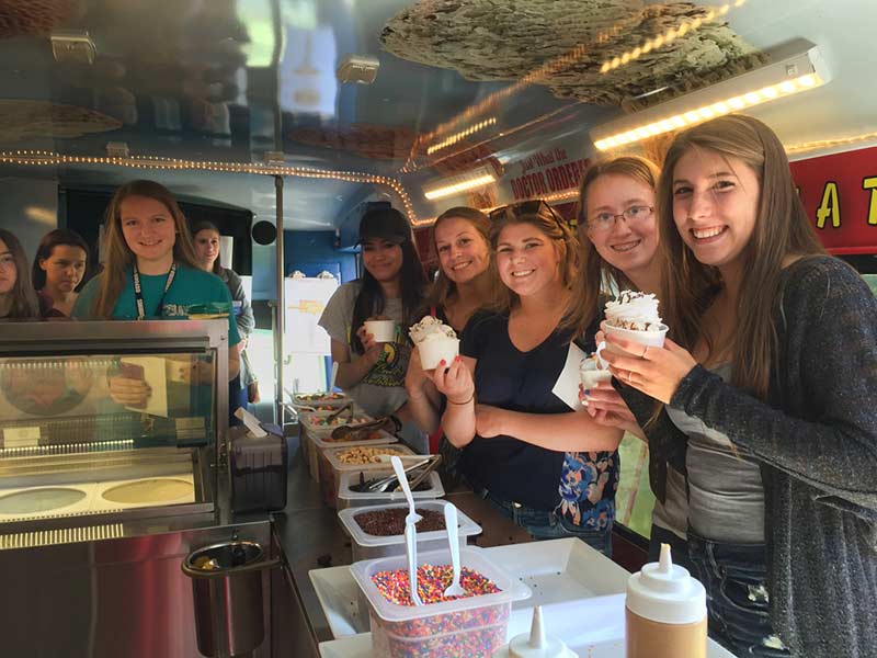School Function with Ice Cream Emergency