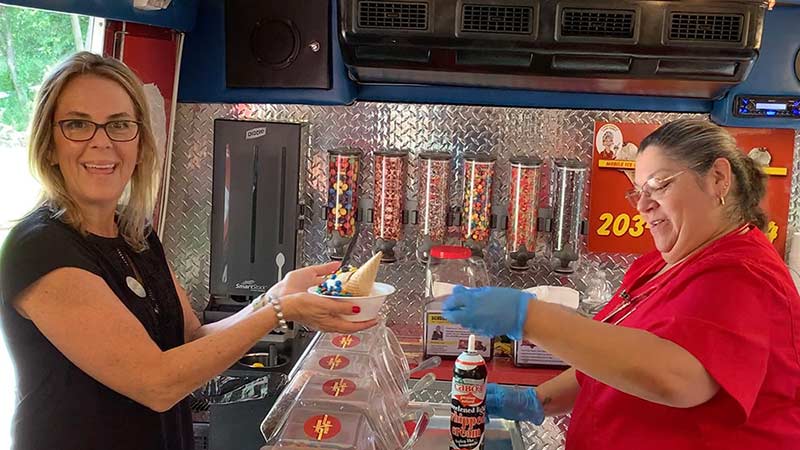 Serving Guests at a Funeral Home for Team Appreciation Event Serving Guests at a Funeral Home for Team Appreciation Event