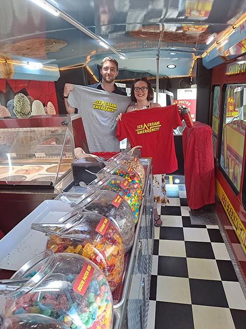 southern-rhode-island-holding-up-their-ice-cream-shirts Couple Holding Up Their Ice Cream Emergency Shirts