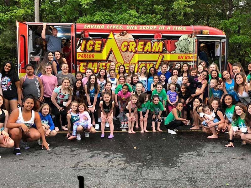 Large Group of Kids at a School Ice Cream Catering Event Large Group of Kids at a School Ice Cream Catering Event