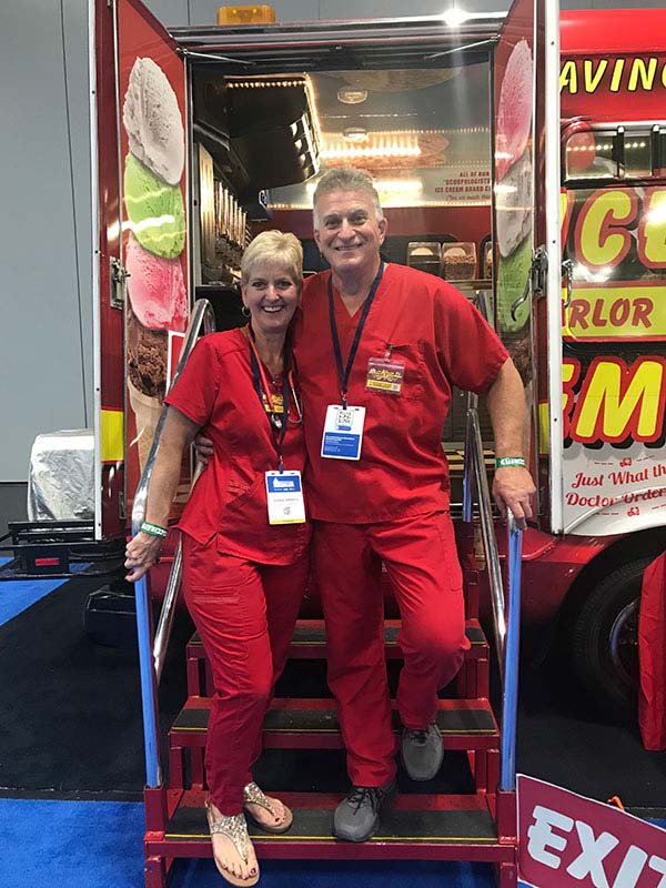 Debra and Tony Ice Cream Franchise Owners