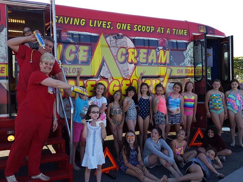 Silly Time at a Kids Birthday Party with Ice Cream