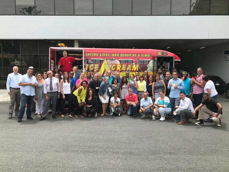 Team Appreciation Party at Corporation with Ice Cream in CT
