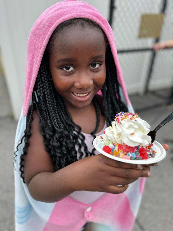 Girl Holding Ice Cream Southern NH & Boston North MA