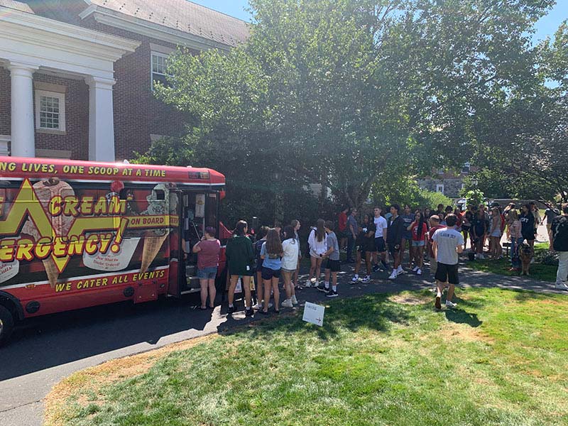 Group of Students Eating Ice Cream in Northwest CT Territory
