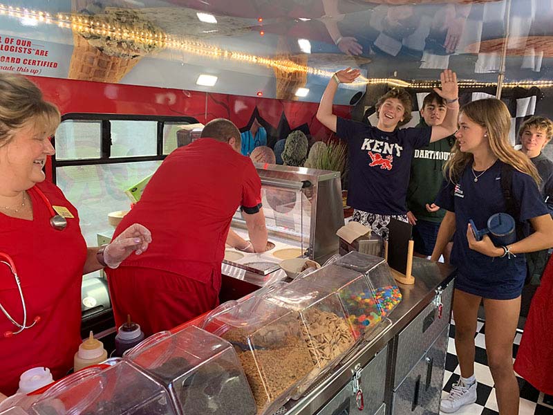 Kids Getting Served Ice Cream in Northwest CT