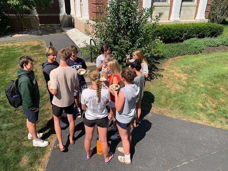 Kids Gathered at School Event Enjoying Ice Cream Sundaes in Northwest CT