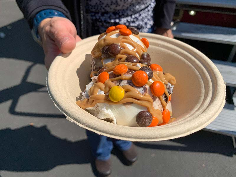 Ice Cream Sundaes with Toppings in Northwest CT Territory
