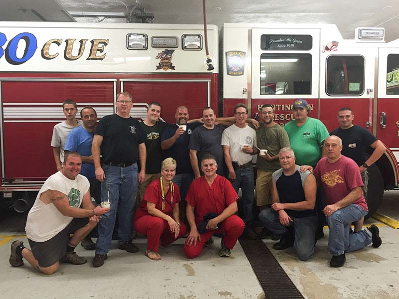 Event at Fire Department with Ice Cream