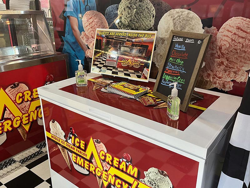 Ice Cream Flavors are Stored on the Bus