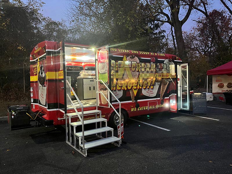 Orange County NY ICE Bus at Night