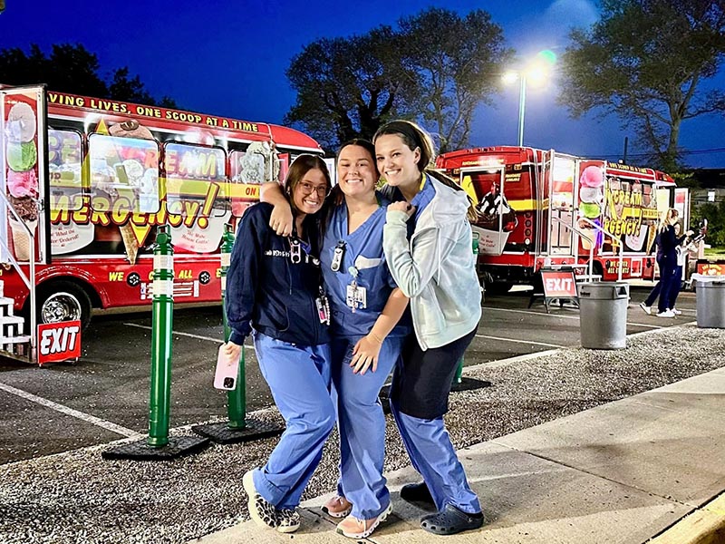 hospital-appreciation-week-ice-cream-treat-nj Large Group of Kids at a School Ice Cream Catering Event